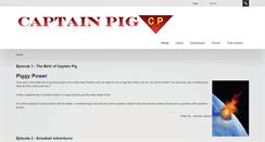 Desktop Screenshot of captainpig.co.uk