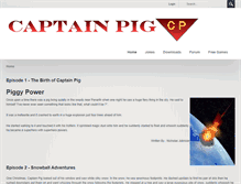 Tablet Screenshot of captainpig.co.uk